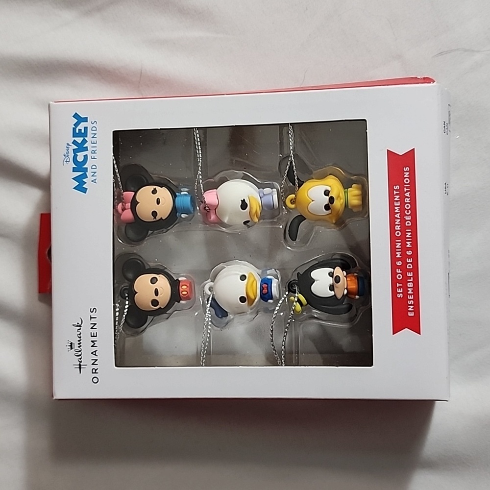 Hallmark mickey mouse and friends mini ornaments new